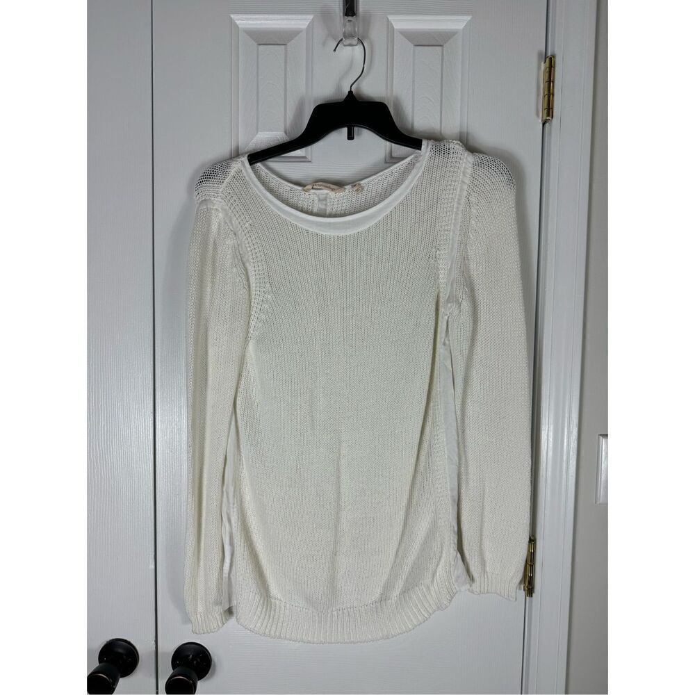 Soft Surroundings Womens White Sweater Size M